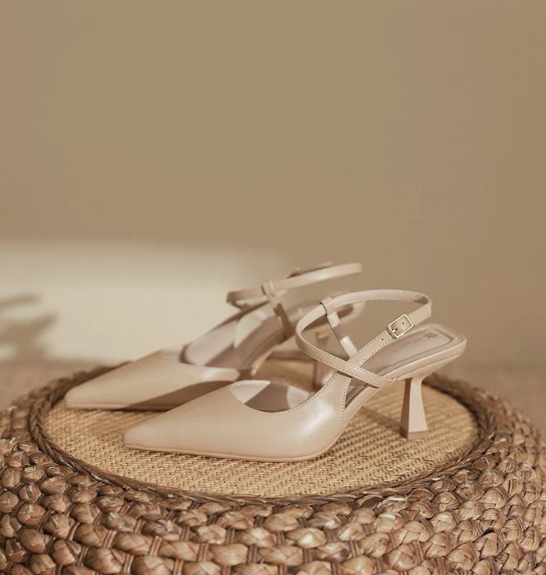 Pointed high heels shoe