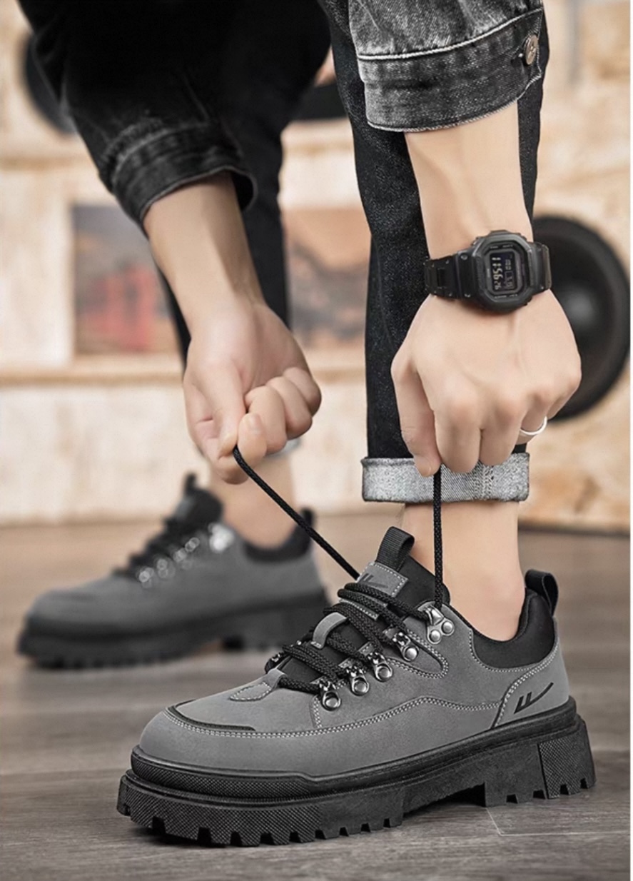 Men's shoes non-slip waterproof casual leather shoes