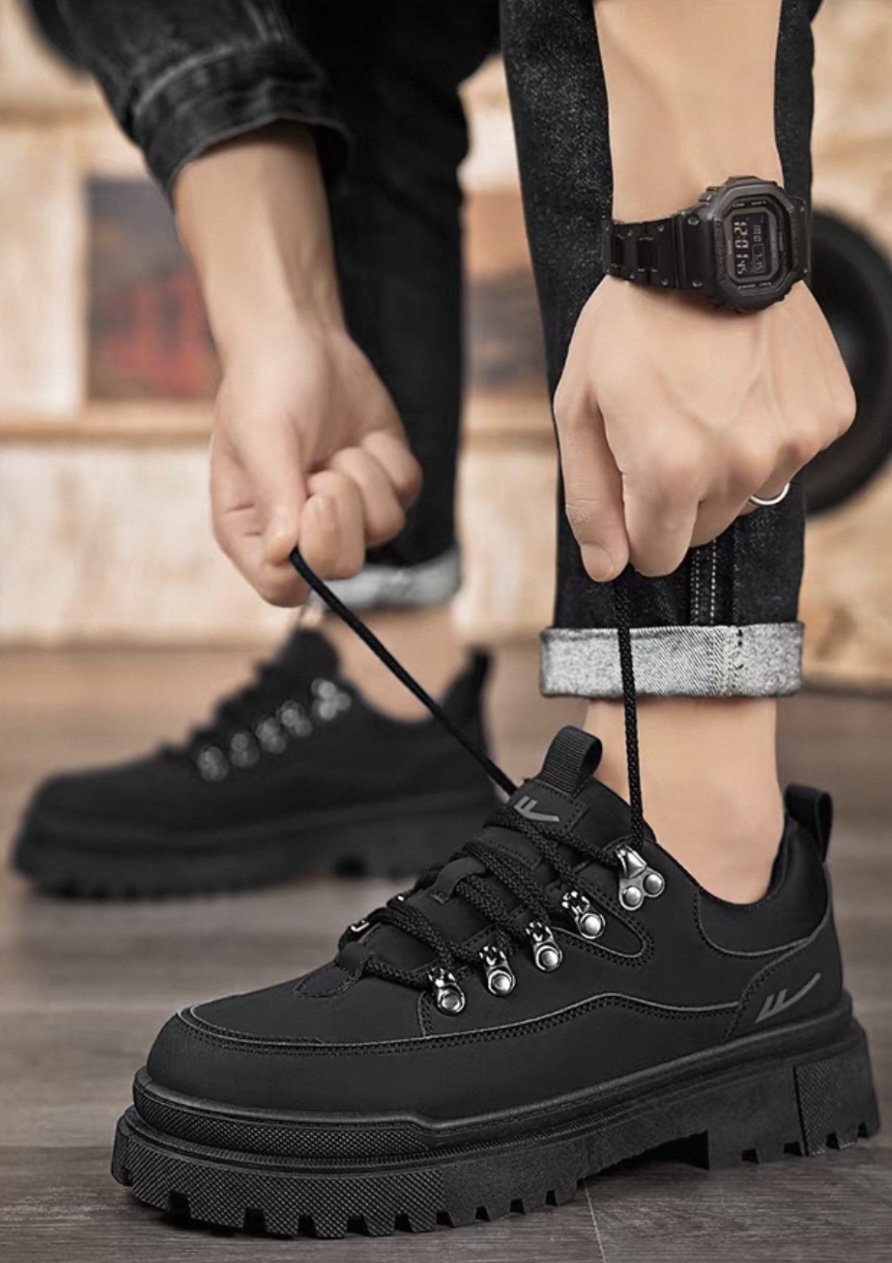 Men's shoes non-slip waterproof casual leather shoes