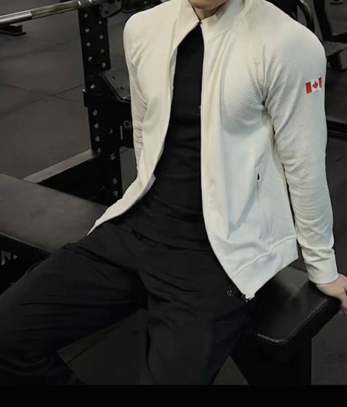 Men’s zipper fitness jacket