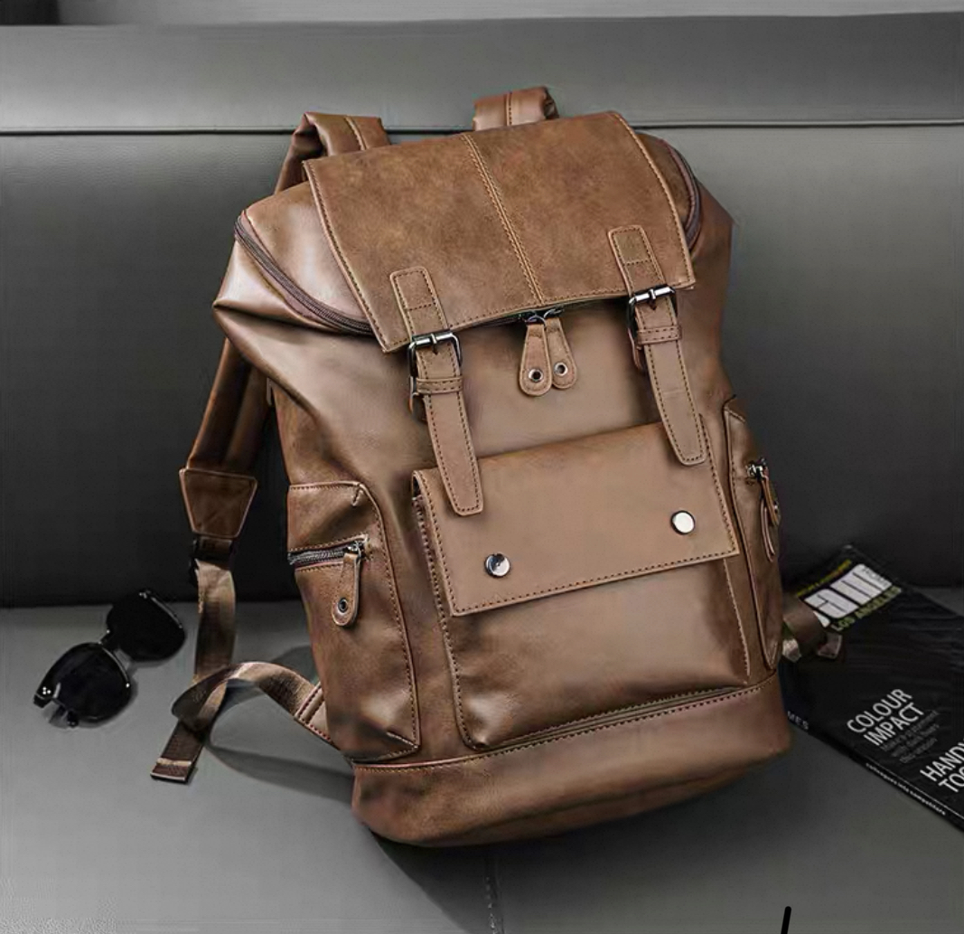 Retro large-capacity backpack