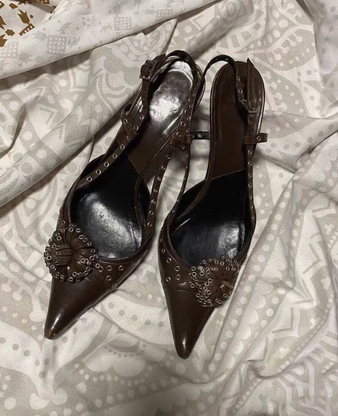 Tulip Flower Pointed toe shoes