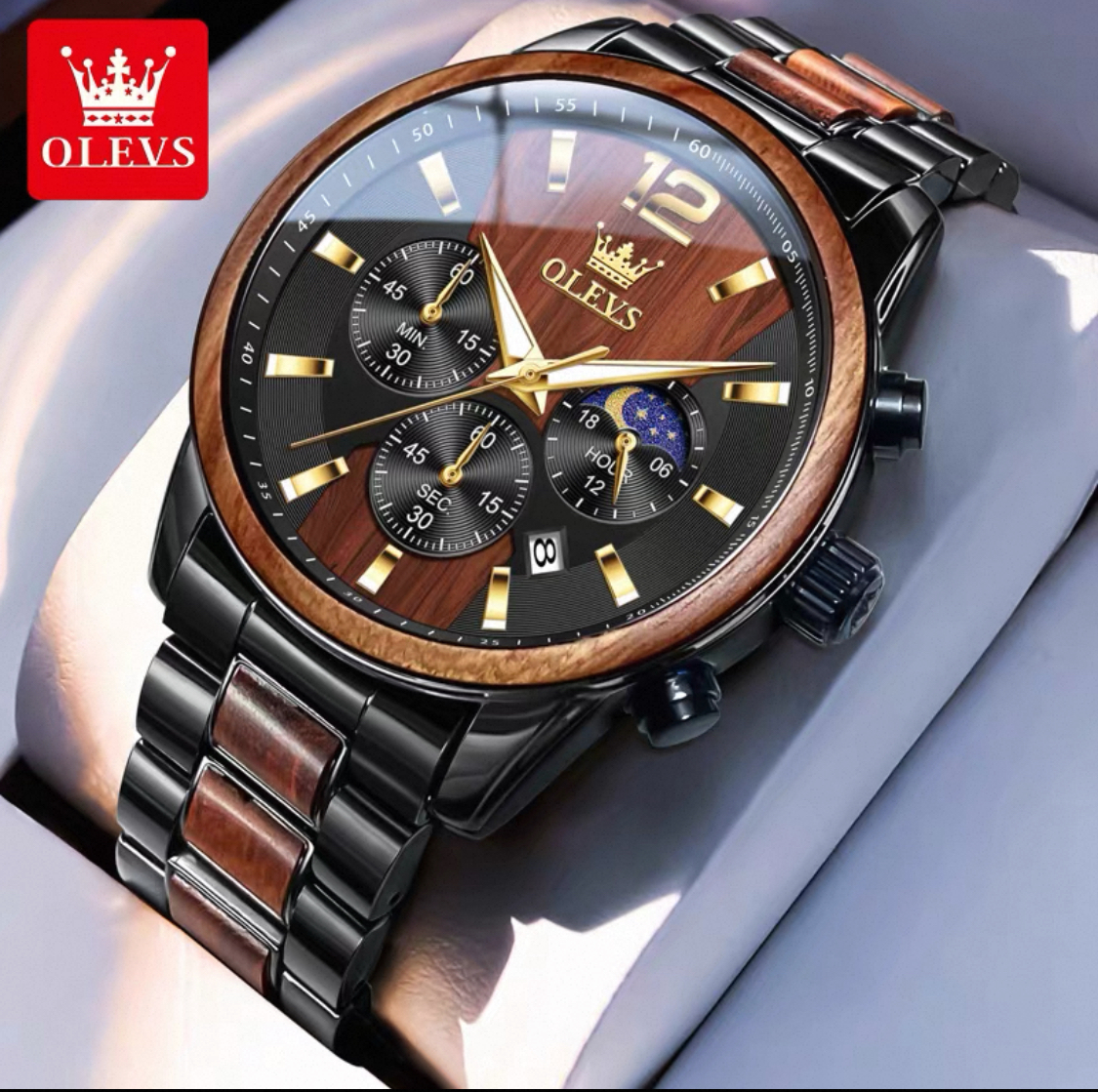 Men’ watch Zebra Wood