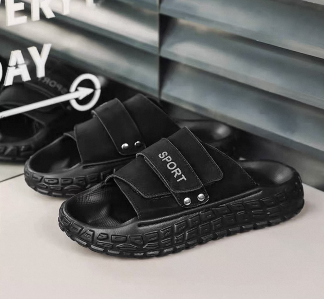 Velcro slippers men's fashion beach men's outdoor shoes