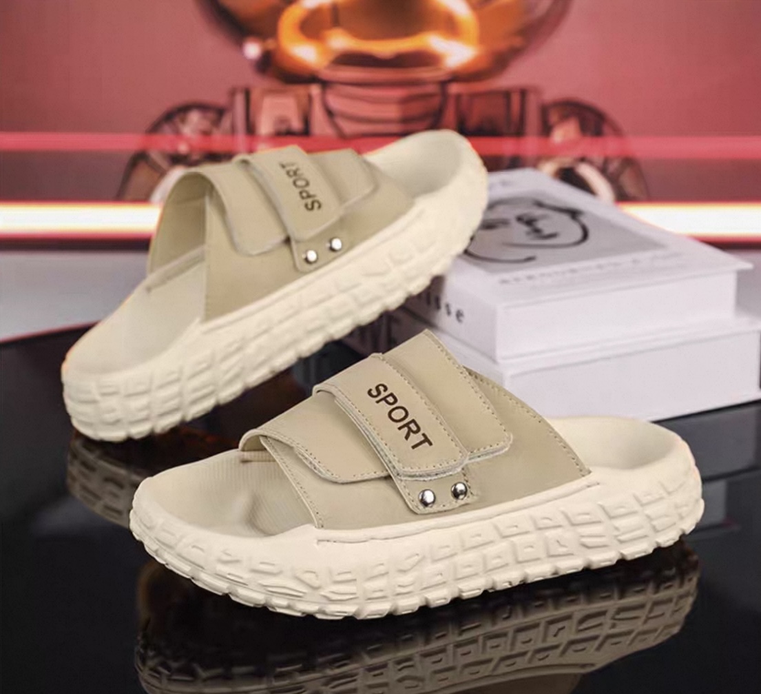 Velcro slippers men's fashion beach men's outdoor shoes