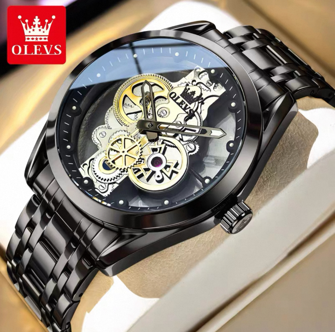 Olishi Men's Hollow Mechanical Watch