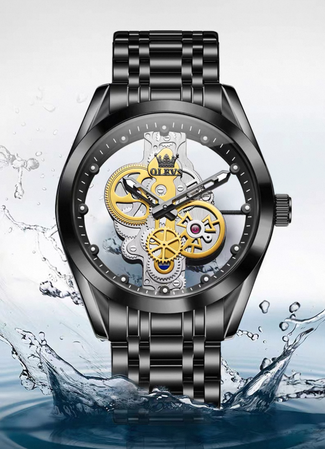 Olishi Men's Hollow Mechanical Watch