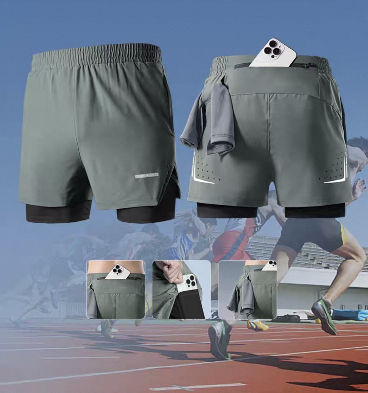 Sports shorts for men's short