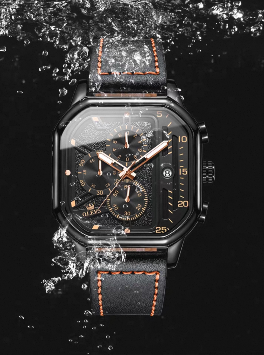 OLEVS Men's Square Men's Quartz Watch
