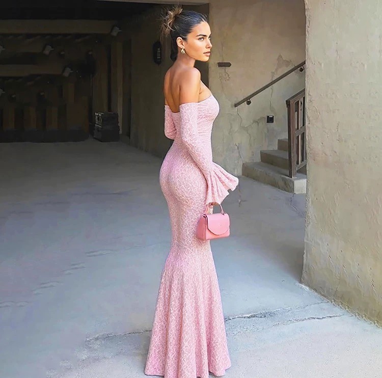 half Shoulder dress
