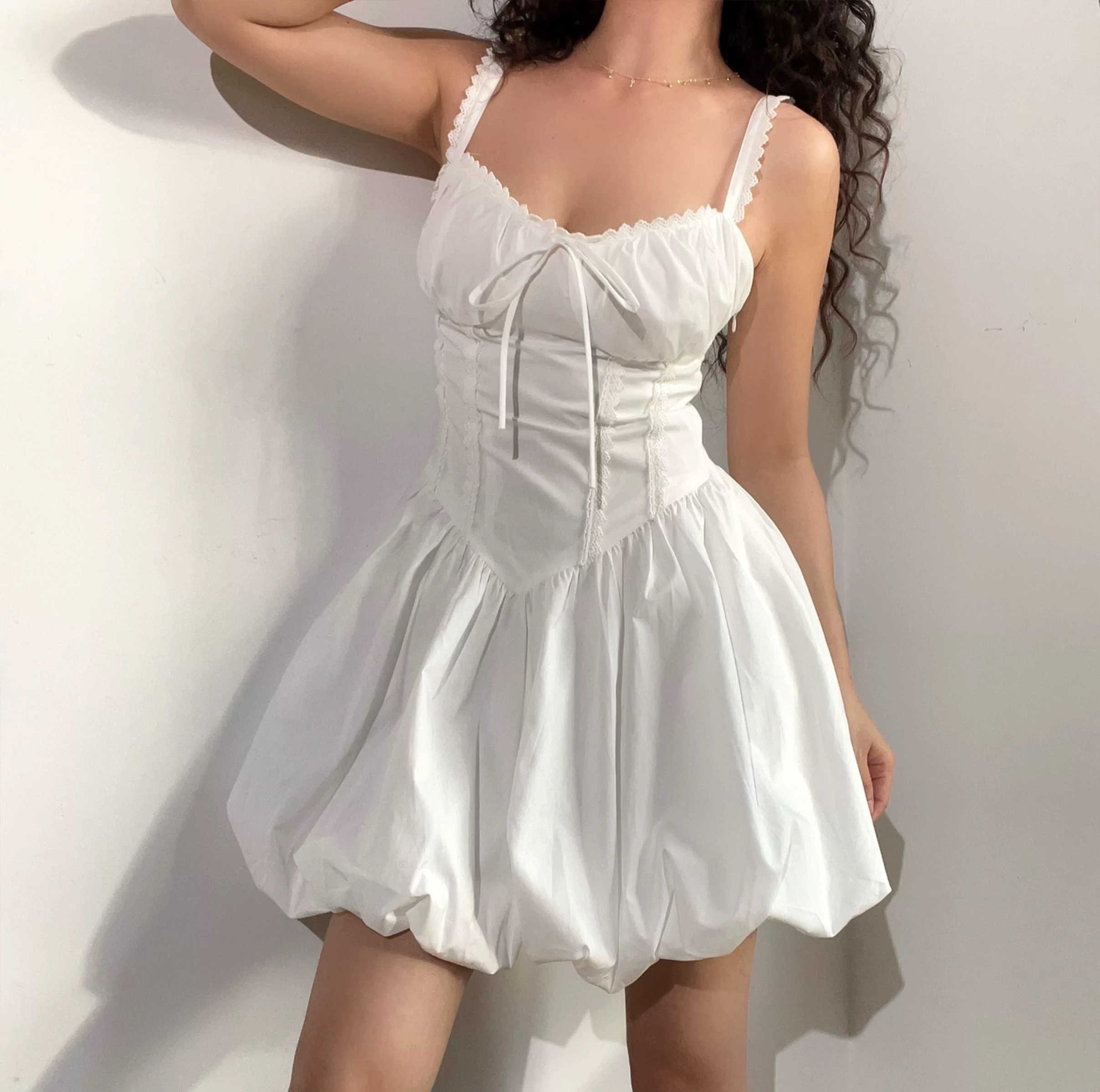 Bow Lace Sweet Lace Dress