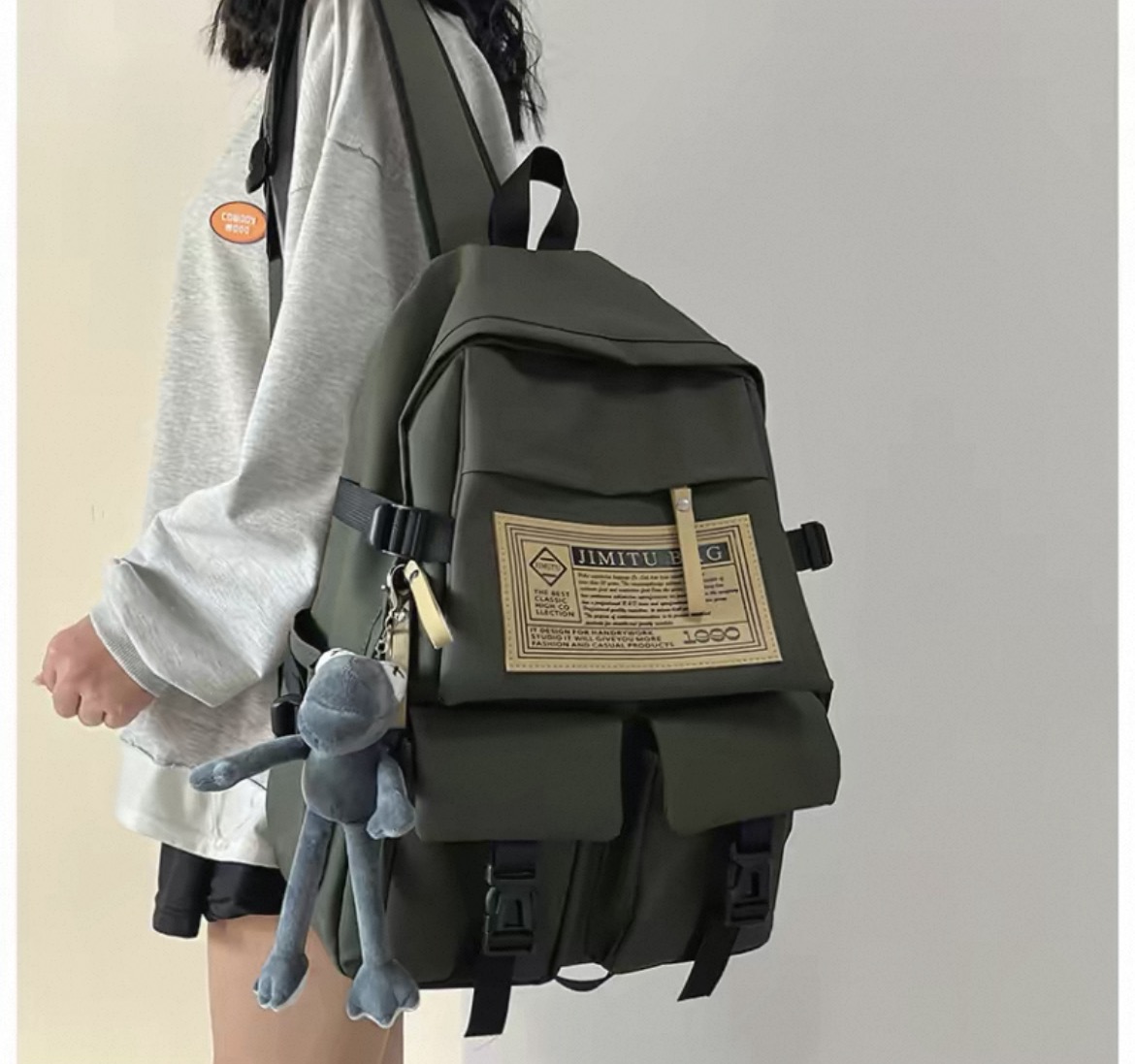 Female college student waterproof backpack